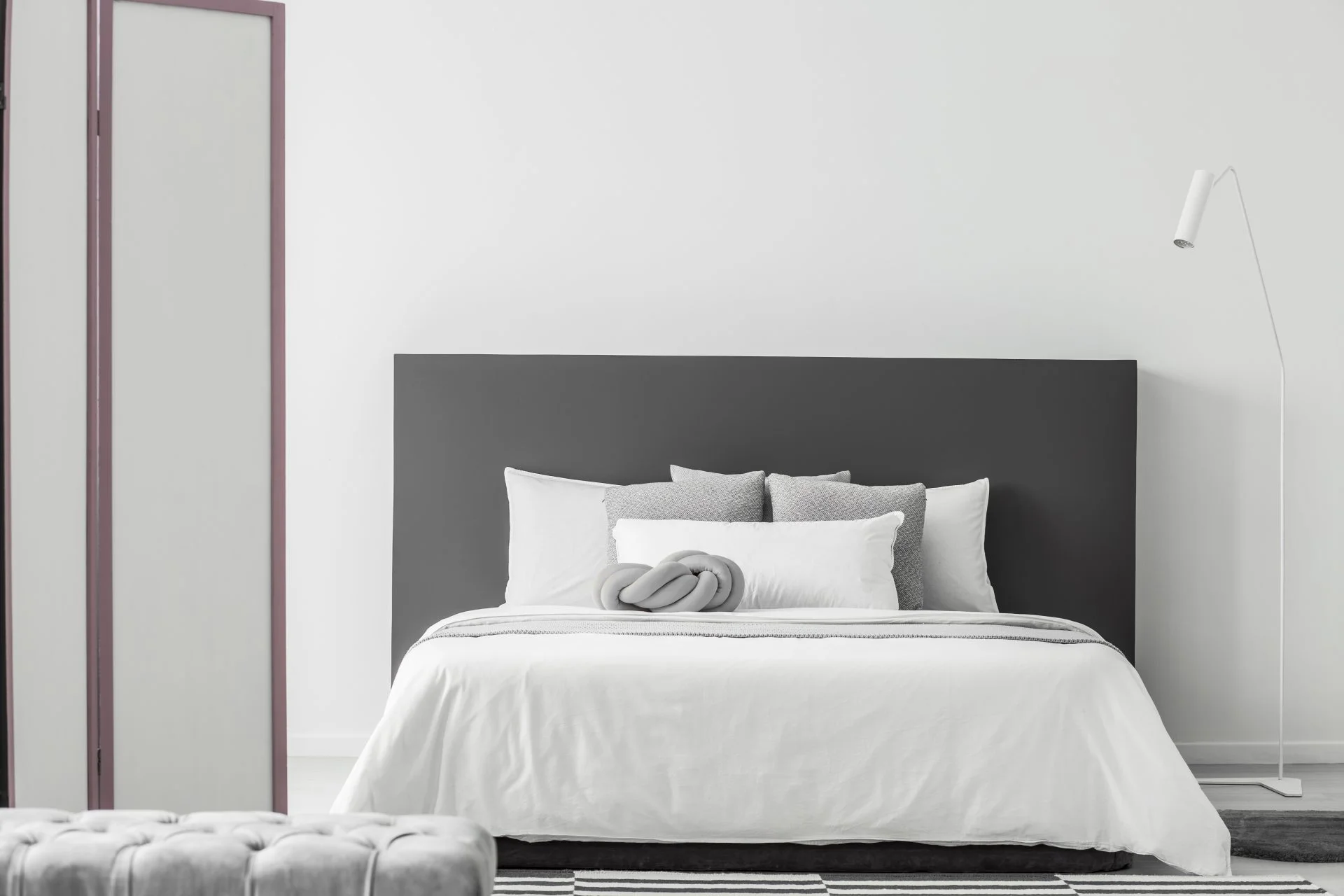 Minimal bedroom interior