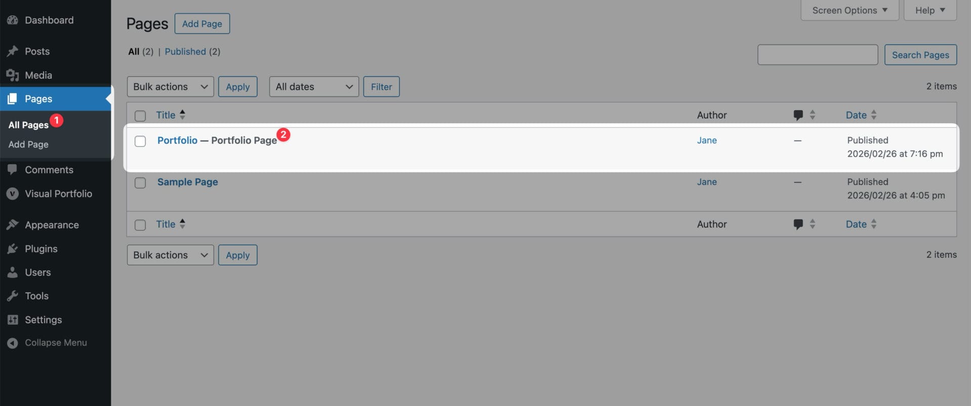 Creating and Customizing Your Portfolio Archive Page