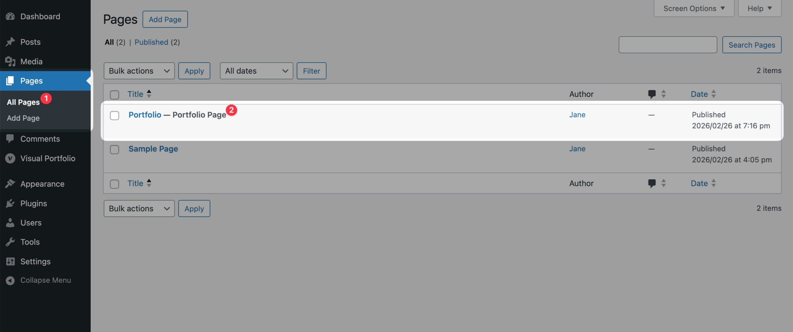 Creating and Customizing Your Portfolio Archive Page