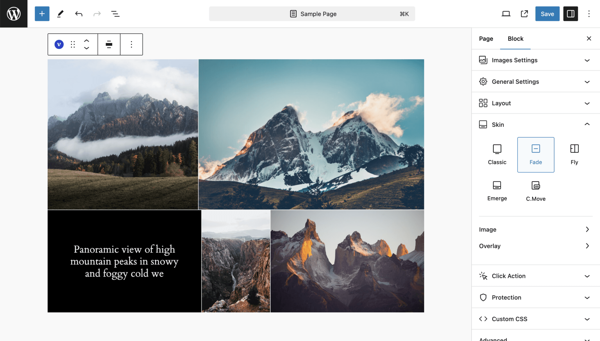 Creating Elegant Galleries with the Fade Skin in Visual Portfolio